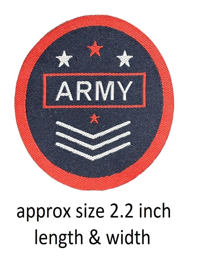 REENA Embroided Sew on Patches Combo Small for Clothes Jackets Pants Jeans Bags Boutique Multicolour Different Printed Stitching Patches Set of 3 Patches New 2024 (Combo of 3 Army Patches New 2024) - Image 3